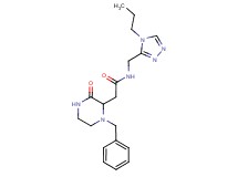 2-(1-benzyl-3-oxo-2-piperazinyl)-N-[(4-propyl-4H-1,2,4-triazol-3-yl)methyl]acetamide