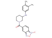 N-(3,4-dimethylphenyl)-1-[(1-oxido-2,1,3-benzoxadiazol-5-yl)carbonyl]-3-piperidinamine