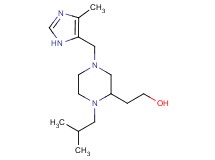 2-{1-isobutyl-4-[(4-methyl-1H-imidazol-5-yl)methyl]-2-piperazinyl}ethanol