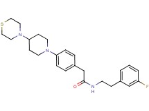 N-[2-(3-fluorophenyl)ethyl]-2-{4-[4-(4-thiomorpholinyl)-1-piperidinyl]phenyl}acetamide