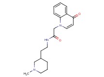 N-[2-(1-methylpiperidin-3-yl)ethyl]-2-(4-oxoquinolin-1(4H)-yl)acetamide