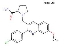 1-{[2-(4-chlorophenyl)-7-methoxy-3-quinolinyl]methyl}-D-prolinamide