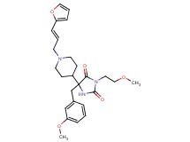 5-{1-[(2E)-3-(2-furyl)-2-propen-1-yl]-4-piperidinyl}-5-(3-methoxybenzyl)-3-(2-methoxyethyl)-2,4-imidazolidinedione