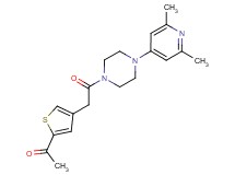 1-(4-{2-[4-(2,6-dimethyl-4-pyridinyl)-1-piperazinyl]-2-oxoethyl}-2-thienyl)ethanone