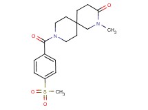 2-methyl-9-[4-(methylsulfonyl)benzoyl]-2,9-diazaspiro[5.5]undecan-3-one