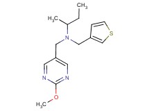 N-[(2-methoxypyrimidin-5-yl)methyl]-N-(3-thienylmethyl)butan-2-amine