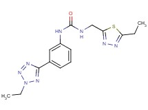 N-[3-(2-ethyl-2H-tetrazol-5-yl)phenyl]-N'-[(5-ethyl-1,3,4-thiadiazol-2-yl)methyl]urea