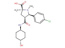 (2S*,4S*,5R*)-5-(4-chlorophenyl)-4-{[(trans-4-hydroxycyclohexyl)amino]carbonyl}-1,2-dimethylpyrrolidine-2-carboxylic acid