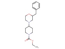 ethyl 4-(2-benzyl-4-morpholinyl)-1-piperidinecarboxylate