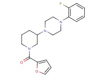 1-(2-fluorophenyl)-4-[1-(2-furoyl)-3-piperidinyl]piperazine