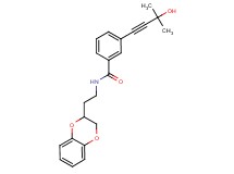 N-[2-(2,3-dihydro-1,4-benzodioxin-2-yl)ethyl]-3-(3-hydroxy-3-methylbut-1-yn-1-yl)benzamide