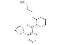 2-(3-methoxypropyl)-1-[2-(1-pyrrolidinyl)benzoyl]piperidine
