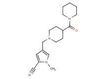 1-methyl-4-{[4-(1-piperidinylcarbonyl)-1-piperidinyl]methyl}-1H-pyrrole-2-carbonitrile