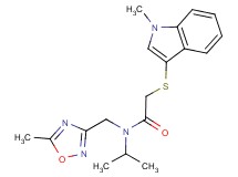 N-isopropyl-2-[(1-methyl-1H-indol-3-yl)thio]-N-[(5-methyl-1,2,4-oxadiazol-3-yl)methyl]acetamide