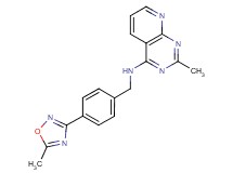 2-methyl-N-[4-(5-methyl-1,2,4-oxadiazol-3-yl)benzyl]pyrido[2,3-d]pyrimidin-4-amine