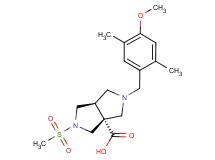 (3aR*,6aR*)-2-(4-methoxy-2,5-dimethylbenzyl)-5-(methylsulfonyl)hexahydropyrrolo[3,4-c]pyrrole-3a(1H)-carboxylic acid