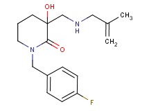 1-(4-fluorobenzyl)-3-hydroxy-3-{[(2-methyl-2-propen-1-yl)amino]methyl}-2-piperidinone