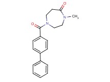 1-(4-biphenylylcarbonyl)-4-methyl-1,4-diazepan-5-one