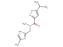 5-isopropyl-N-methyl-N-[(4-methyl-1H-imidazol-2-yl)methyl]-3-isoxazolecarboxamide