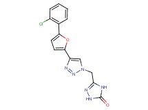 5-({4-[5-(2-chlorophenyl)-2-furyl]-1H-1,2,3-triazol-1-yl}methyl)-2,4-dihydro-3H-1,2,4-triazol-3-one
