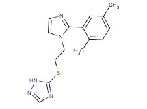 5-({2-[2-(2,5-dimethylphenyl)-1H-imidazol-1-yl]ethyl}thio)-1H-1,2,4-triazole