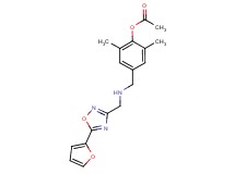 4-[({[5-(2-furyl)-1,2,4-oxadiazol-3-yl]methyl}amino)methyl]-2,6-dimethylphenyl acetate