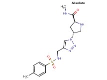 (4R)-N-methyl-4-[4-({[(4-methylphenyl)sulfonyl]amino}methyl)-1H-1,2,3-triazol-1-yl]-L-prolinamide hydrochloride