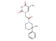 5-methyl-1-[2-(3-methyl-3-phenylpiperidin-1-yl)-2-oxoethyl]pyrimidine-2,4(1H,3H)-dione