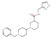N-(isoxazol-3-ylmethyl)-1'-(pyridin-4-ylmethyl)-1,4'-bipiperidine-3-carboxamide