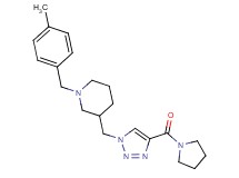 1-(4-methylbenzyl)-3-{[4-(1-pyrrolidinylcarbonyl)-1H-1,2,3-triazol-1-yl]methyl}piperidine