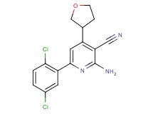 2-amino-6-(2,5-dichlorophenyl)-4-(tetrahydrofuran-3-yl)nicotinonitrile