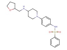 N-(4-{4-[(tetrahydro-2-furanylmethyl)amino]-1-piperidinyl}phenyl)benzenesulfonamide