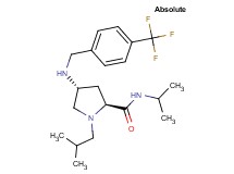 (4R)-1-isobutyl-N-isopropyl-4-{[4-(trifluoromethyl)benzyl]amino}-L-prolinamide