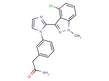 2-{3-[2-(4-chloro-1-methyl-1H-indazol-3-yl)-1H-imidazol-1-yl]phenyl}acetamide