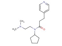 N-cyclopentyl-N-[2-(dimethylamino)ethyl]-3-pyridin-4-ylpropanamide