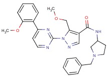N-(1-benzyl-3-pyrrolidinyl)-5-(methoxymethyl)-1-[4-(2-methoxyphenyl)-2-pyrimidinyl]-1H-pyrazole-4-carboxamide