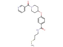 N-[3-(methylthio)propyl]-4-{[1-(3-pyridinylcarbonyl)-4-piperidinyl]oxy}benzamide