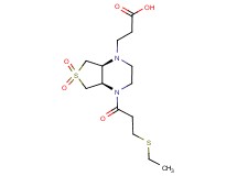 3-[(4aR*,7aS*)-4-[3-(ethylthio)propanoyl]-6,6-dioxidohexahydrothieno[3,4-b]pyrazin-1(2H)-yl]propanoic acid