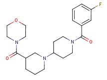 1'-(3-fluorobenzoyl)-3-(morpholin-4-ylcarbonyl)-1,4'-bipiperidine