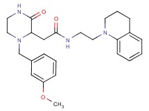 N-[2-(3,4-dihydro-1(2H)-quinolinyl)ethyl]-2-[1-(3-methoxybenzyl)-3-oxo-2-piperazinyl]acetamide