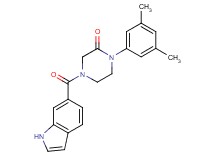 1-(3,5-dimethylphenyl)-4-(1H-indol-6-ylcarbonyl)-2-piperazinone