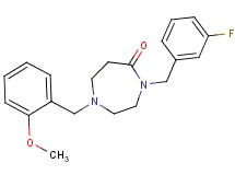 4-(3-fluorobenzyl)-1-(2-methoxybenzyl)-1,4-diazepan-5-one