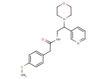 2-[4-(methylthio)phenyl]-N-(2-morpholin-4-yl-2-pyridin-3-ylethyl)acetamide