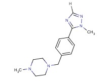 1-methyl-4-[4-(1-methyl-1H-1,2,4-triazol-5-yl)benzyl]piperazine