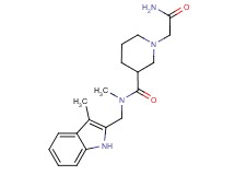 1-(2-amino-2-oxoethyl)-N-methyl-N-[(3-methyl-1H-indol-2-yl)methyl]piperidine-3-carboxamide