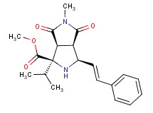 methyl (1R*,3R*,3aR*,6aS*)-1-isopropyl-5-methyl-4,6-dioxo-3-[(E)-2-phenylvinyl]octahydropyrrolo[3,4-c]pyrrole-1-carboxylate