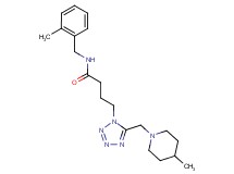 N-(2-methylbenzyl)-4-{5-[(4-methyl-1-piperidinyl)methyl]-1H-tetrazol-1-yl}butanamide