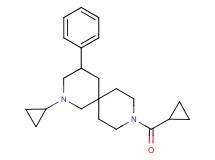 2-cyclopropyl-9-(cyclopropylcarbonyl)-4-phenyl-2,9-diazaspiro[5.5]undecane