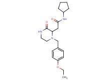 N-cyclopentyl-2-[1-(4-ethoxybenzyl)-3-oxo-2-piperazinyl]acetamide