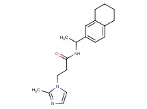 3-(2-methyl-1H-imidazol-1-yl)-N-[1-(5,6,7,8-tetrahydronaphthalen-2-yl)ethyl]propanamide